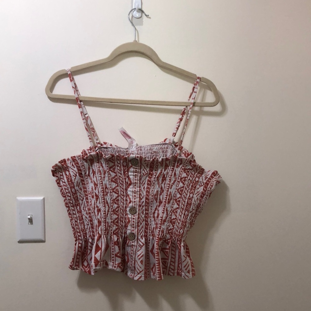 No Boundaries Red and White Striped Camisole